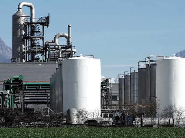 Biochemical production plant overlook