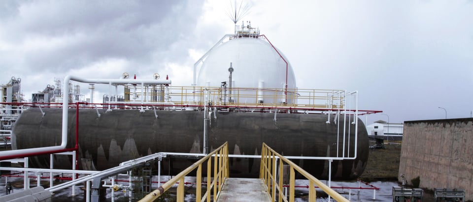 Propylene storage tank