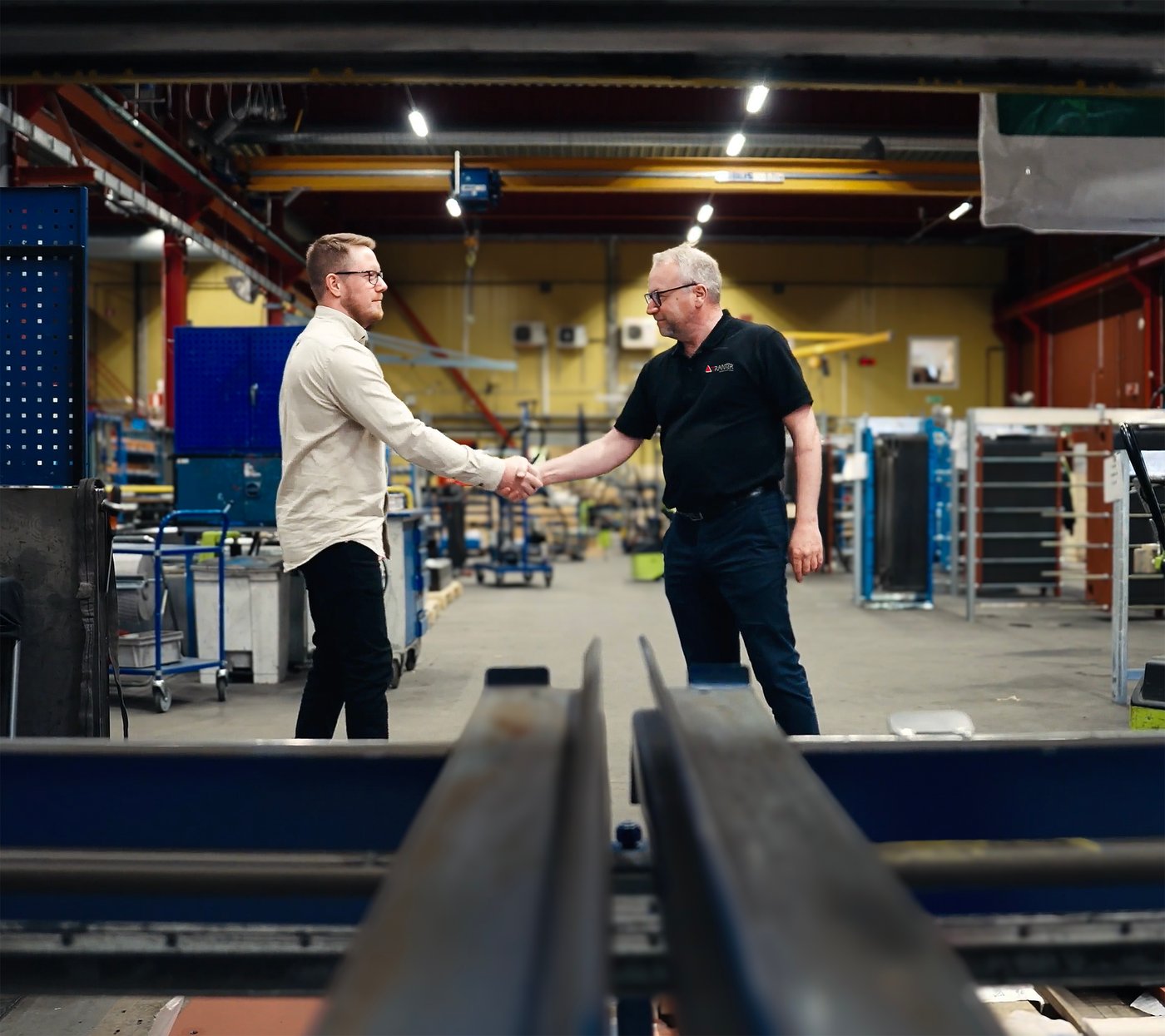 Sales and customer handshake